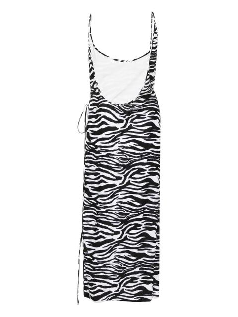 The Attico zebra-print beach dress - Black - zdjęcie produktu nr 2