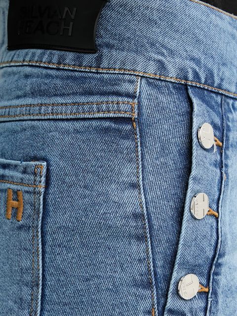 Silvian Heach jeansy BINNO damskie kolor niebieski GPA25026JE