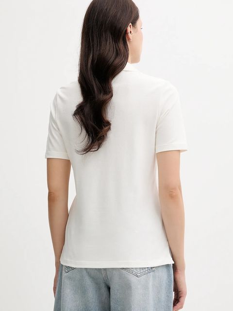 Tommy Hilfiger polo damski kolor beżowy WW0WW45807