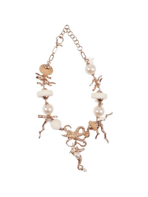Weekend Max Mara sea-embellishement necklace - Pink - zdjęcie produktu nr 1