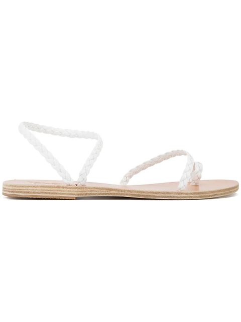 Ancient Greek Sandals braided Eleftheria strappy sandals - White - zdjęcie produktu nr 1