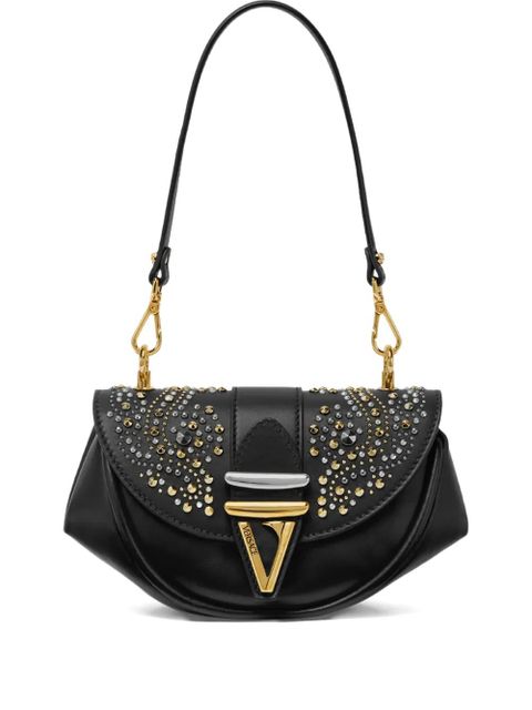 Versace stud-embellished shoulder bag - Black - zdjęcie produktu nr 1