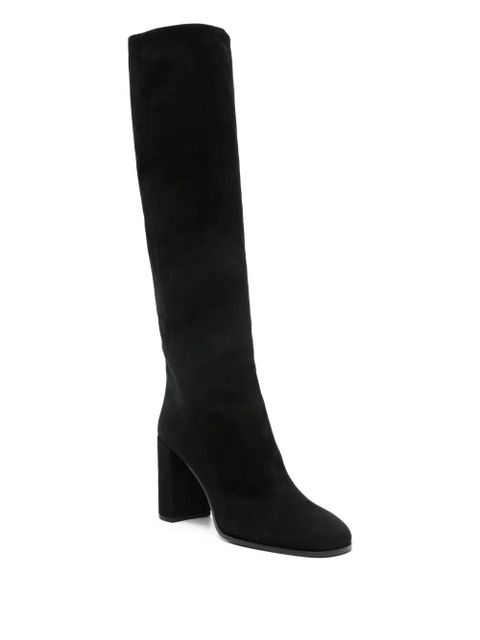 Prada square-toe block-heel boots - Black