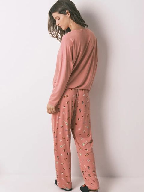 women'secret piżama damska kolor pomarańczowy 3132144