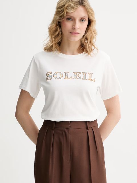 Weekend Max Mara t-shirt bawełniany BORA - zdjęcie produktu nr 2