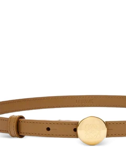 LOEWE pebble leather belt - Neutrals