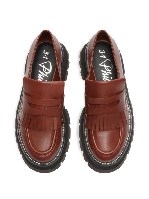 3.1 Phillip Lim Kate leather loafers - Brown