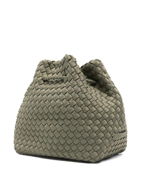 NAGHEDI medium Gramercy woven bucket bag - Green - zdjęcie produktu nr 2