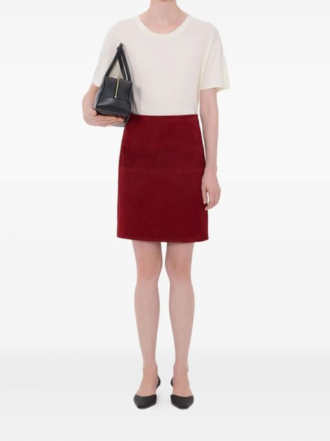 LouLou de Saison Engel vent suede mini skirt - Red - zdjęcie produktu nr 2