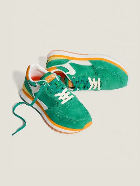 Hoff sneakersy zamszowe VIRDIS WOMAN kolor zielony 22402024 CITY - zdjęcie produktu nr 2