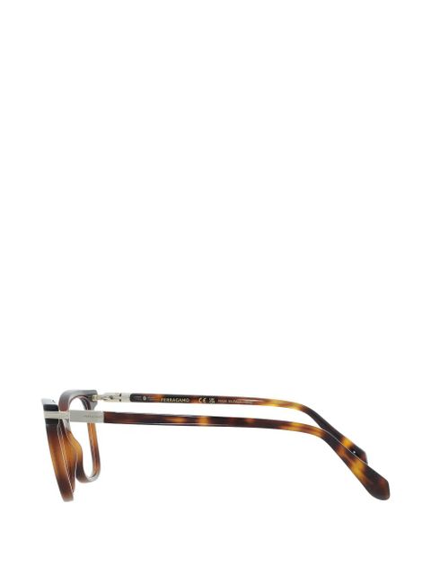 Ferragamo cat-eye full-rim glasses - Brown