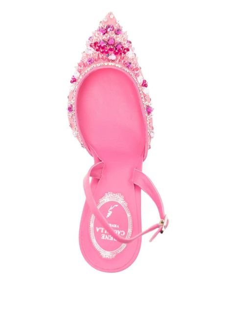René Caovilla 105mm Cinderella pumps - Pink