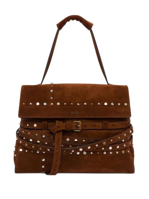 Moschino Tie Me tote bag - Brown - zdjęcie produktu nr 1