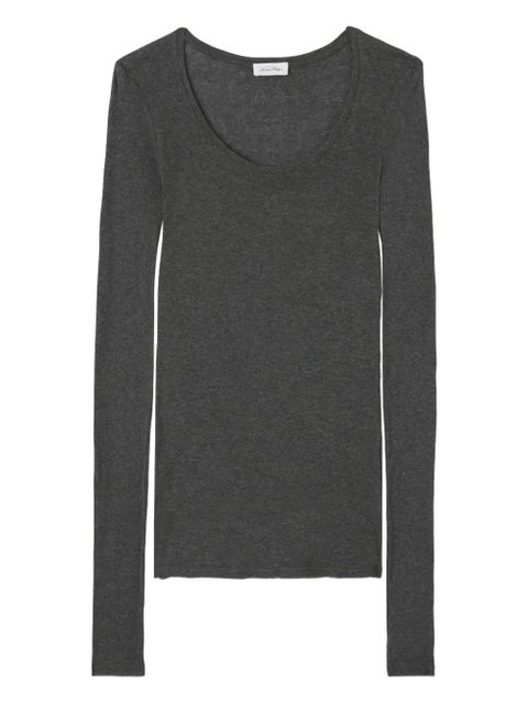 American Vintage Massachusetts long-sleeve T-shirt - Grey - zdjęcie produktu nr 1