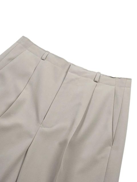 MM6 Maison Margiela pleated wide-leg trousers - Neutrals