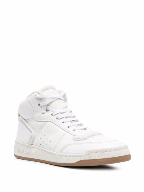 Saint Laurent lace-up hi-top sneakers - White - zdjęcie produktu nr 2