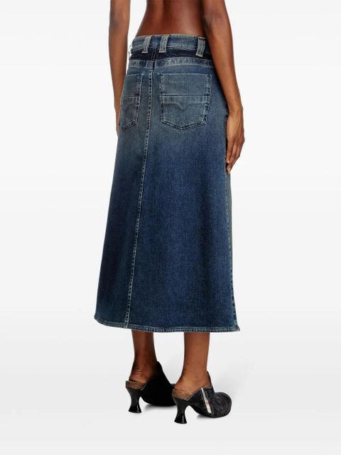 Diesel De-Pago-Mid-Re midi skirt - Blue
