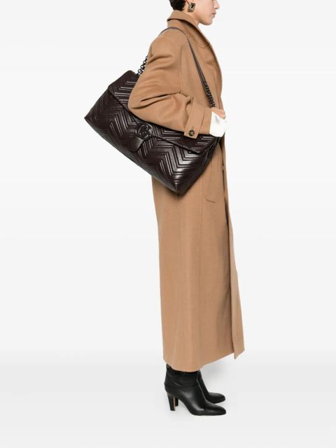 Gucci maxi GG Marmont shoulder bag - Brown - zdjęcie produktu nr 2