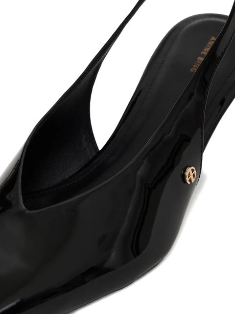 ANINE BING 50mm Hilda slingback pointed-toe pumps - Black - zdjęcie produktu nr 2