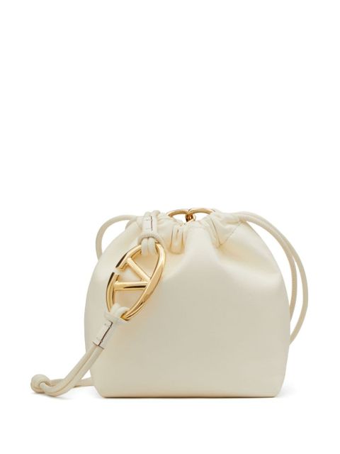 Valentino Garavani mini VLogo Pouf bucket bag - White - zdjęcie produktu nr 1