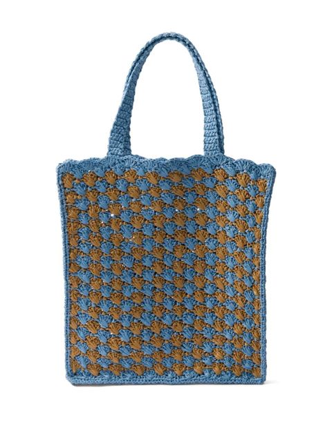 Prada crochet tote bag - Blue - zdjęcie produktu nr 2