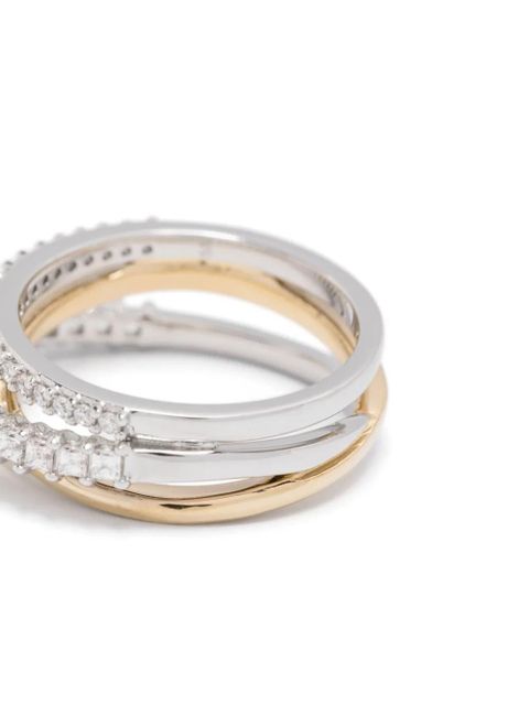 Swarovski Hyperbola ring - Gold