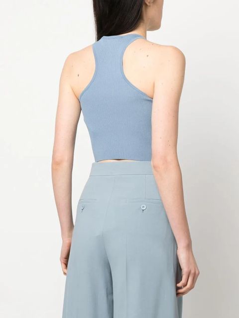 Max Mara knitted racerback tank top - Blue