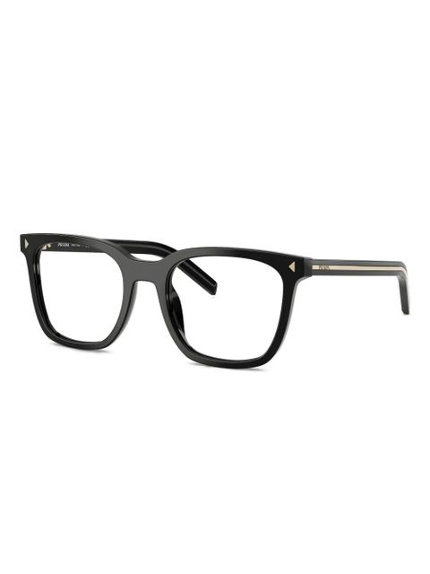 Prada Eyewear logo-print glasses - Black - zdjęcie produktu nr 2