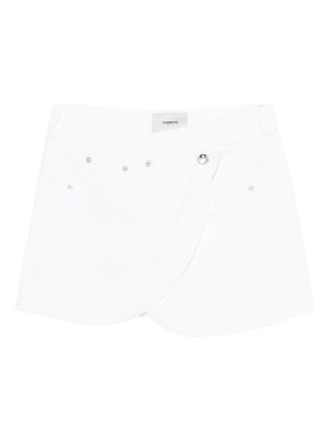 Coperni studded overlap mini skirt - White - zdjęcie produktu nr 1