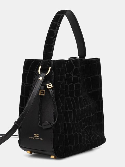 Elisabetta Franchi torebka zamszowa - zdjęcie produktu nr 2