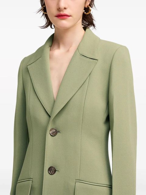 AMI Paris single-breasted wool coat - Green