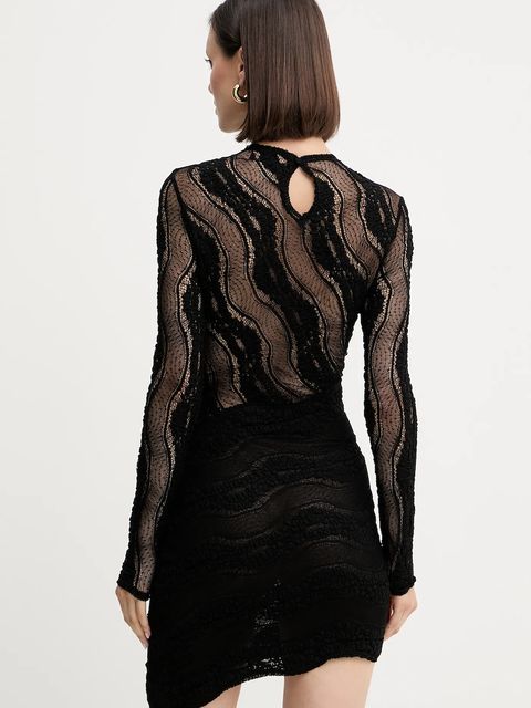 Charo Ruiz Ibiza sukienka kolor czarny mini dopasowana 257602 - zdjęcie produktu nr 2