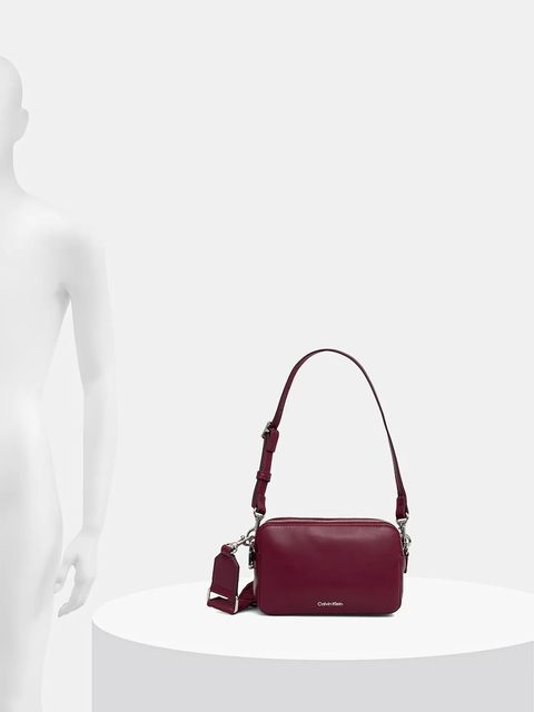 Calvin Klein torebka kolor bordowy LV04F3165G