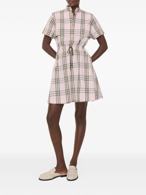 Burberry check cotton dress - Pink - zdjęcie produktu nr 2