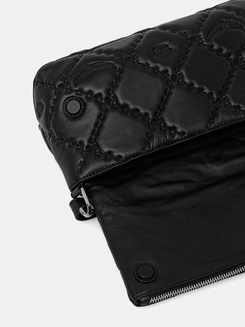 ZADIG&VOLTAIRE torebka skórzana kolor czarny LWBA04058