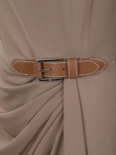 Lauren Ralph Lauren belt-detail midi dress - Neutrals