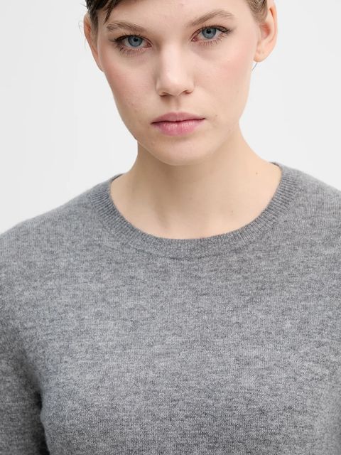 United Colors of Benetton sweter wełniany damski kolor szary lekki 1002D1K01