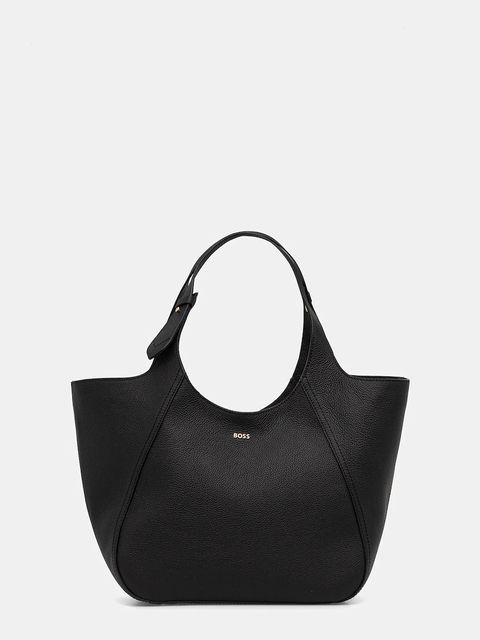 BOSS torebka skórzana kolor czarny 50552117 - zdjęcie produktu nr 1