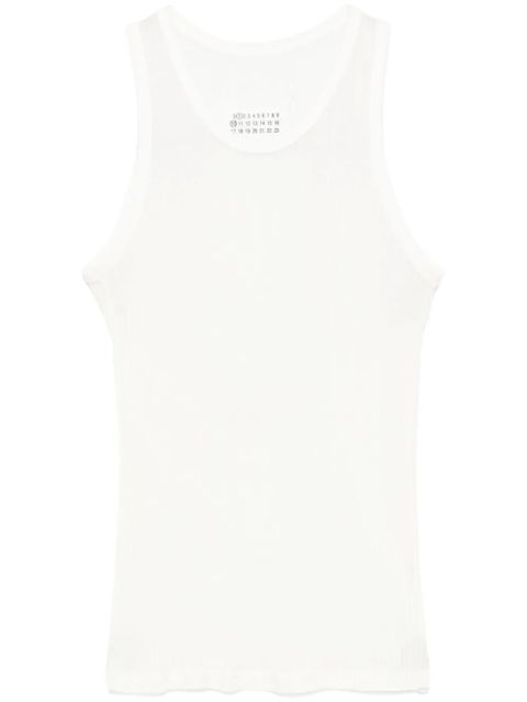 Maison Margiela silk tank top - White - zdjęcie produktu nr 1