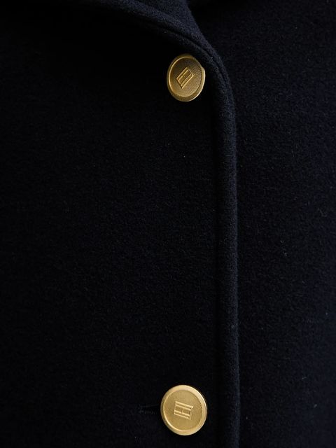 Tommy Hilfiger płaszcz z dodatkiem wełny