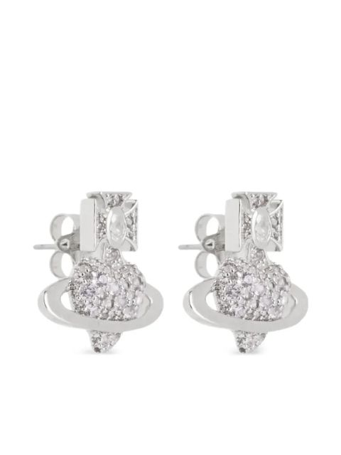 Vivienne Westwood Valentine's Agnatha orb-embellished earrings - Silver