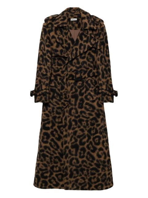 Simkhai Rumi belted leopard coat - Brown - zdjęcie produktu nr 1