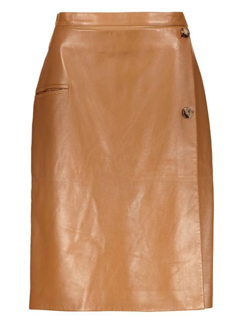 Burberry leather skirt - Brown - zdjęcie produktu nr 1