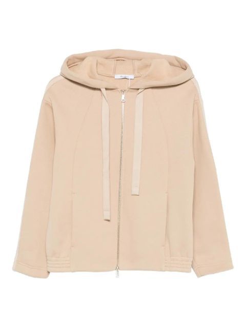 Max Mara stripe-detail zip-up hoodie - Pink - zdjęcie produktu nr 1