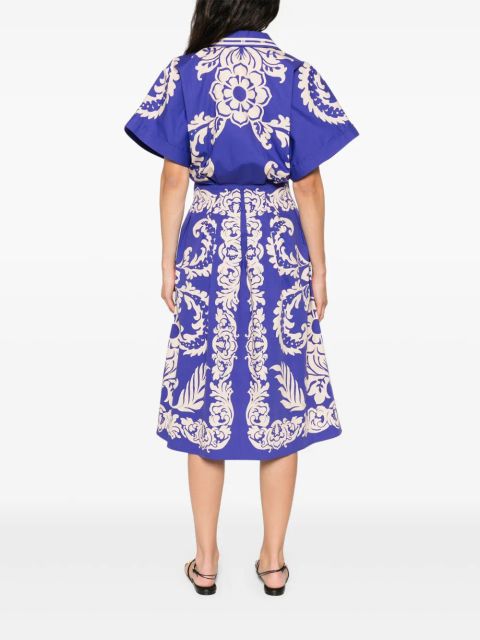 ETRO printed midi dress - Blue