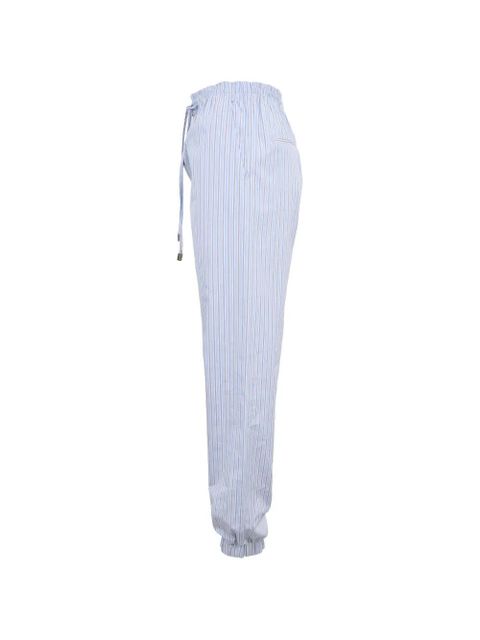 The Attico striped drawstring trousers - Blue