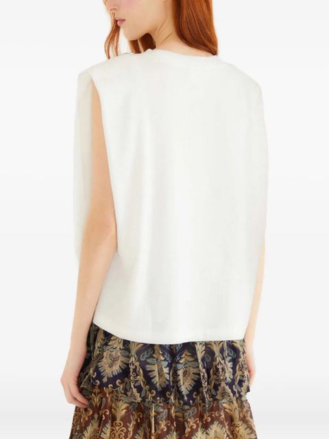 FARM Rio star-embellished tank top - White