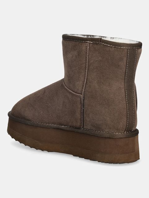 Liu Jo śniegowce zamszowe JANE 09 kolor brązowy SF5109PX002S3830