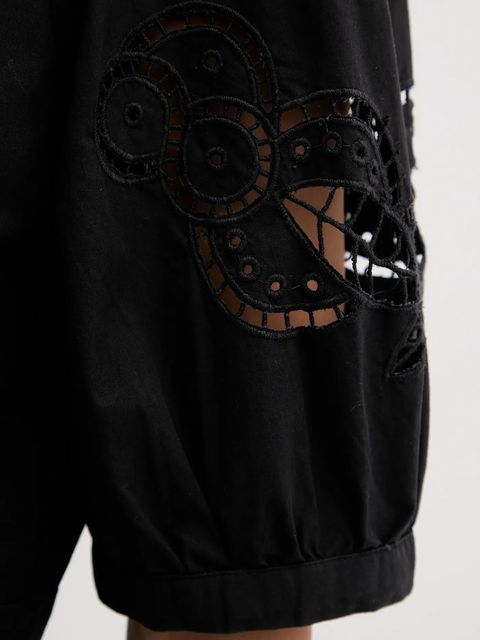 Dkny sukienka bawełniana kolor czarny midi rozkloszowana P5DB0B48