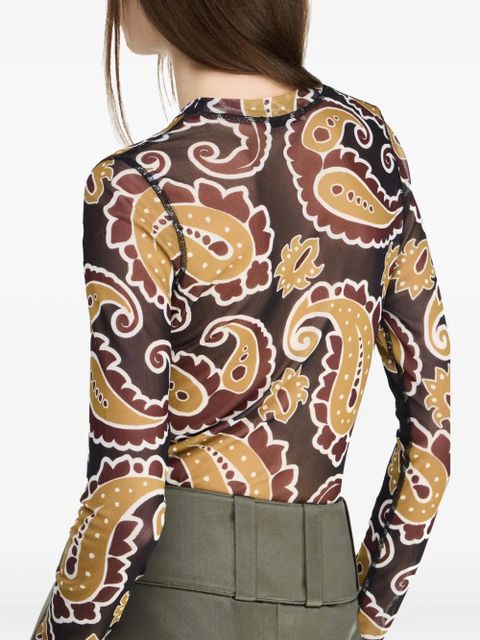 JW Anderson paisley-print top - Brown